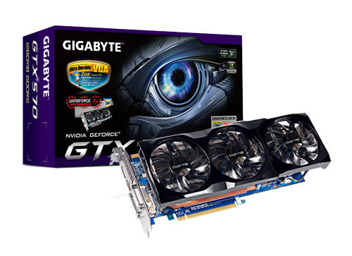 GIGABYTE GV-N570OC-13I V2.0 graphics card NVIDIA GeForce GTX 570 1.25 GB GDDR5