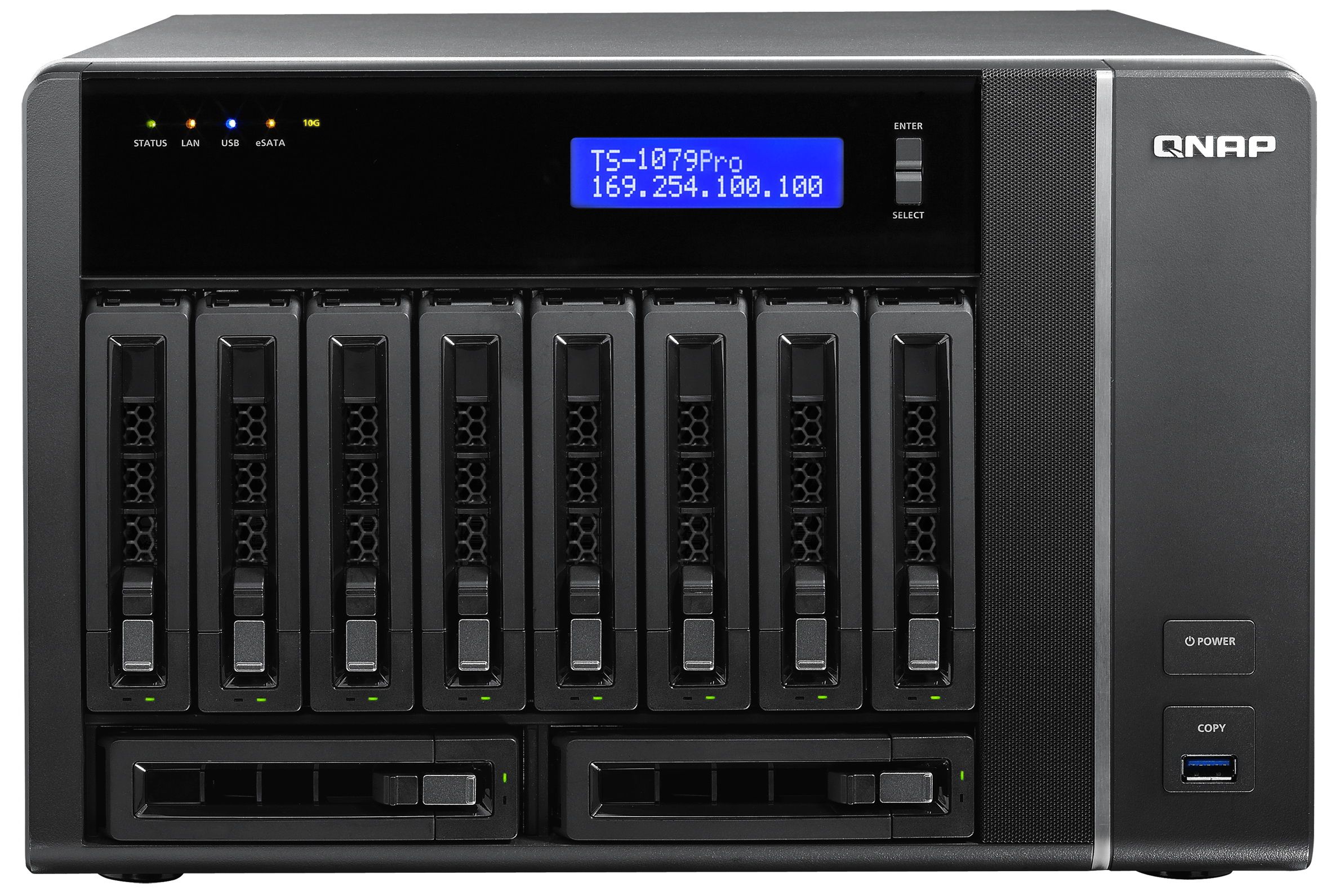 QNAP TS-1079 Pro 10Gb, 5x 1 TB Tower Intel® Core™ i3 i3-2120 2 GB DDR3 5 TB Black