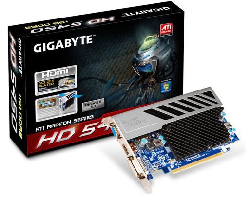 GIGABYTE R545SGI graphics card AMD Radeon HD5450 1 GB GDDR3