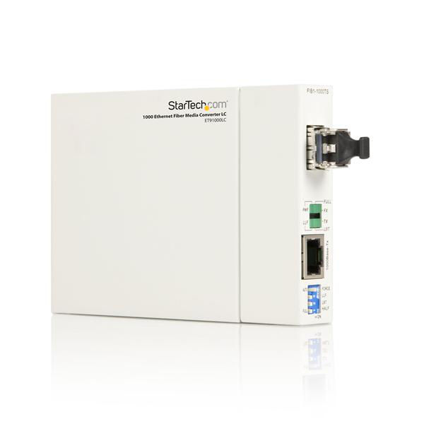 StarTech.com Gigabit RJ45 to Mmode LC Fiber Media Converter - Media converter - 1000Base-SX, 1000Base-T - RJ-45 - LC multi-mode - external - up to 550 m - 850 nm