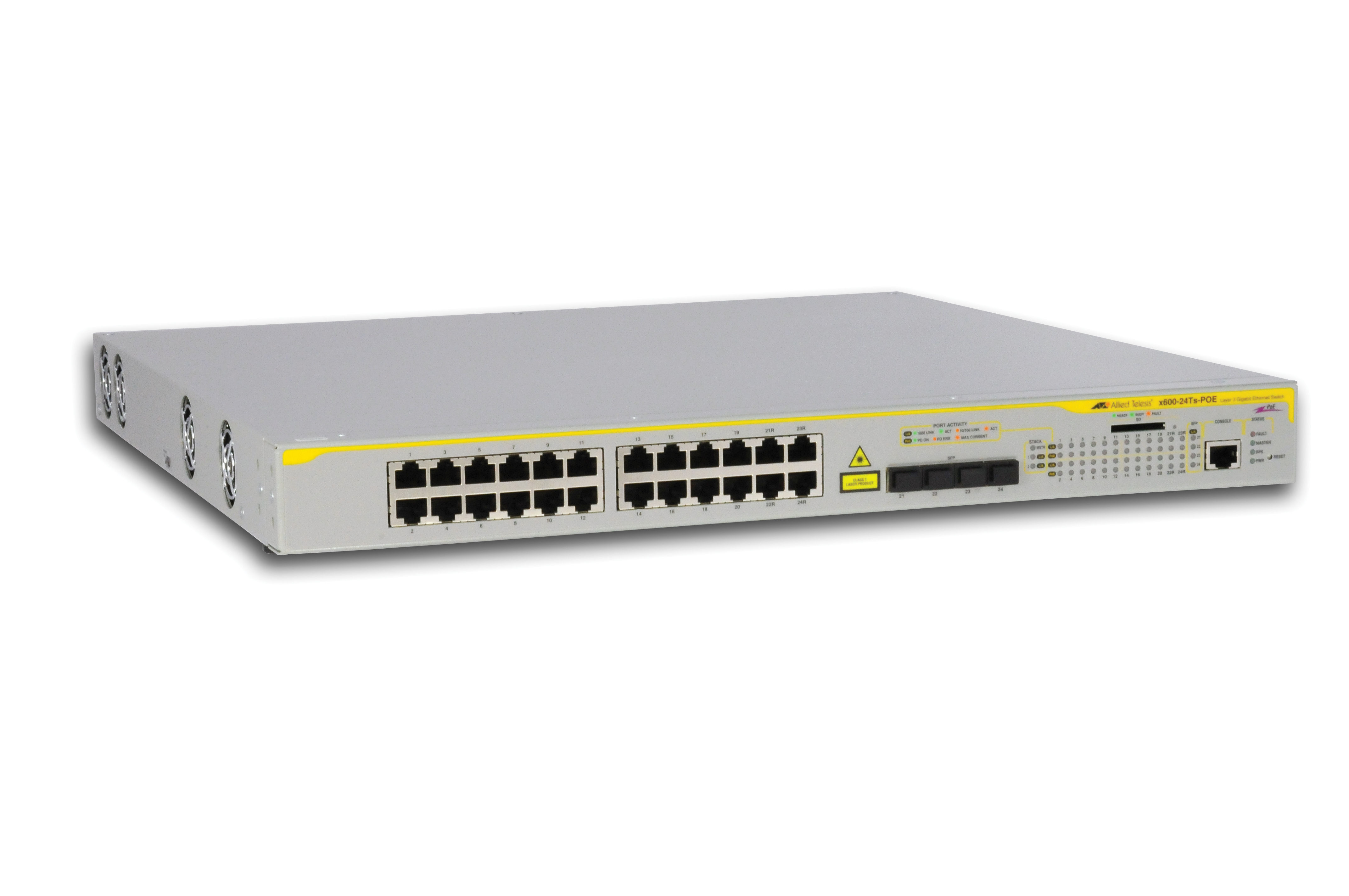 Allied Telesis AT-x600-24Ts-POE Managed L3+ Gigabit Ethernet (10/100/1000) Power over Ethernet (PoE) Grey