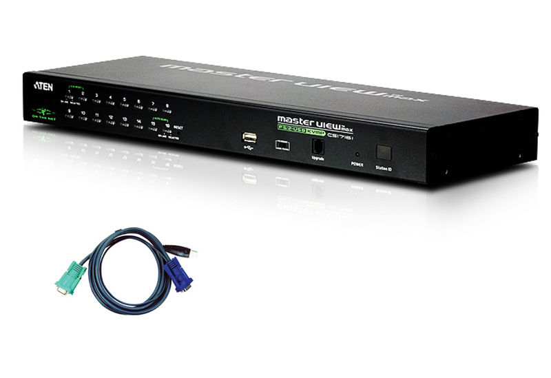 ATEN CS1716IUKIT KVM switch Rack mounting Black