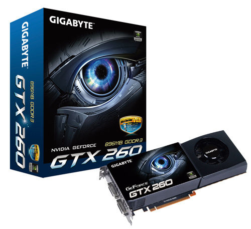 GIGABYTE GV-N26UD-896M graphics card NVIDIA GeForce GTX 260 0.75 GB GDDR3