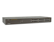 D-Link DSS-24+, 24-Port 10/100 Switch + 2 Optional Port 100BASE-FX Uplinks Unmanaged