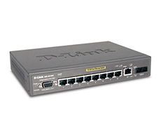 D-Link DES-3010FA Managed 8-Port 10/100 Switch + 1 Gigabit Port + (1) 100BASE-FX MMF Port