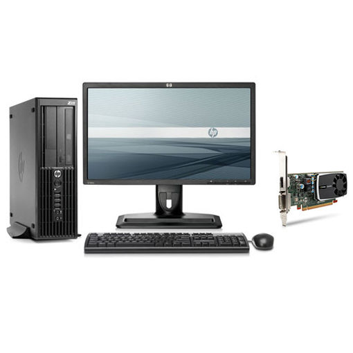 HP Z210 SFF + NVIDIA Quadro 600 + ZR24w Intel® Xeon® E3 Family E3-1225 4 GB DDR3-SDRAM Windows 7 Professional Workstation