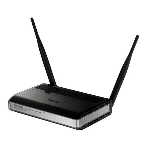 ASUS DSL-N12U wireless router Fast Ethernet Black, Silver