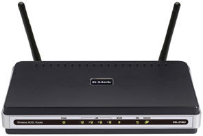 D-Link DSL-2740U wireless router Fast Ethernet