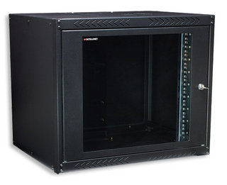 Intellinet 601382 rack cabinet 9U Wall mounted rack Black
