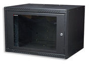 Intellinet 19" wall mount cabinet 7U Wall mounted rack Black