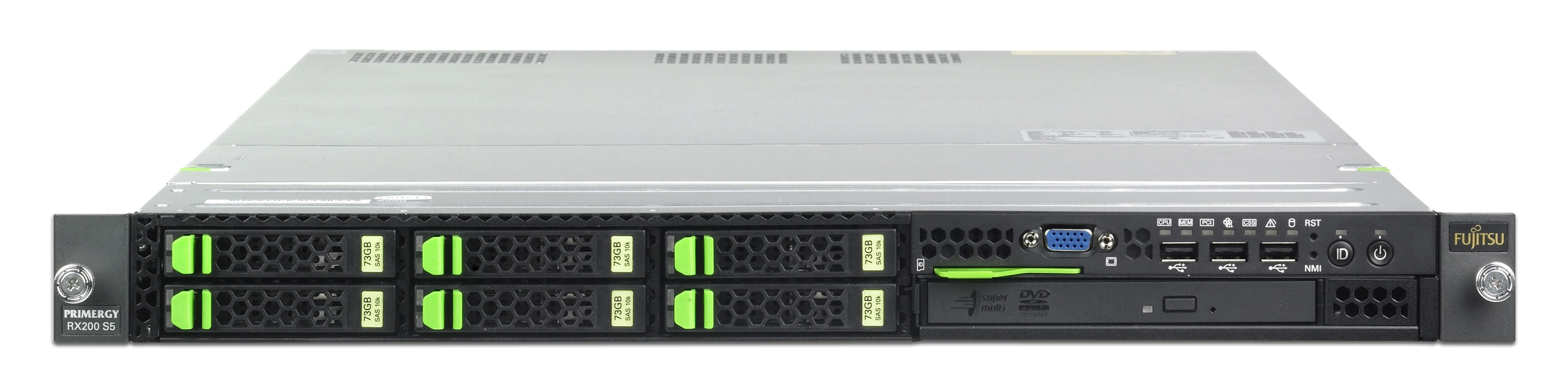 Fujitsu PRIMERGY RX200 S6 server 600 GB Rack Intel® Xeon® 5000 Sequence E5620 2.4 GHz 12 GB DDR3-SDRAM 770 W Windows Server 2008