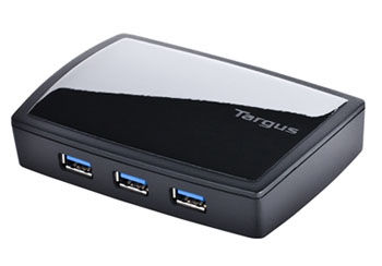Targus 7-Port USB 3.0 Combo Hub 5000 Mbit/s Black