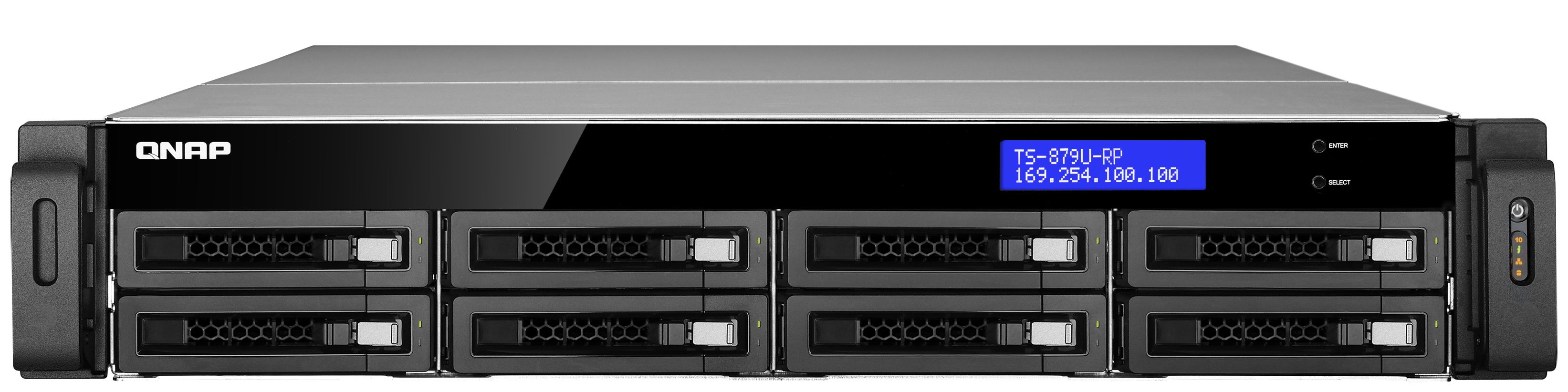 QNAP TS-EC879U-RP 10Gbit/s 4x2TB Rack (2U) Intel® Xeon® E3 Family E3-1225 4 GB DDR3 8 TB Linux Black