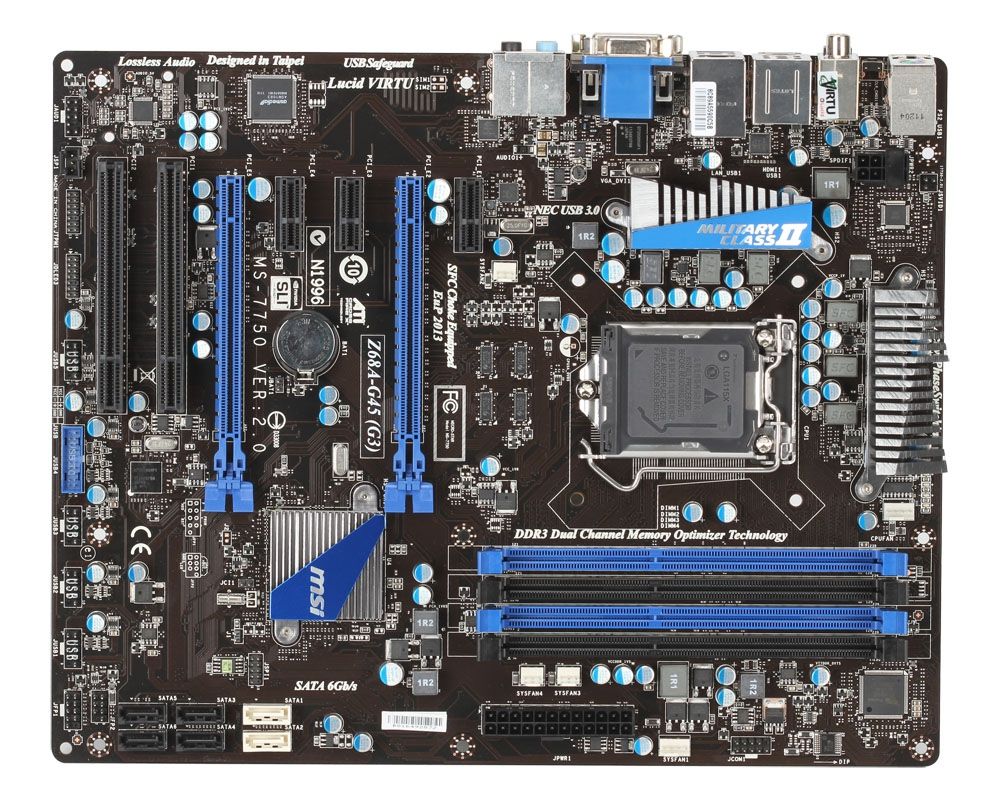 MSI Z68A-G45 (G3) motherboard Intel Z68 LGA 1155 (Socket H2) ATX