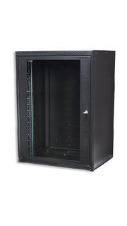 Intellinet 671644 rack cabinet 16U Wall mounted rack Black