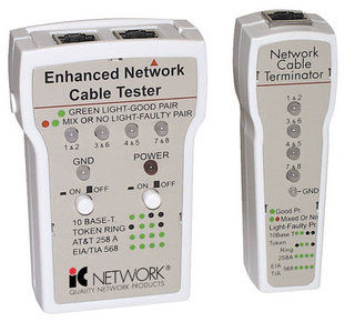 Intellinet 350136 network cable tester Silver