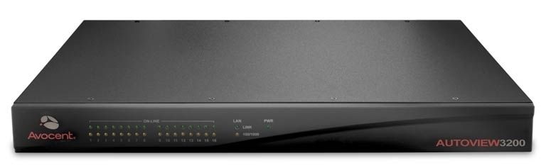 Vertiv AutoView 3200 KVM switch Rack mounting Black