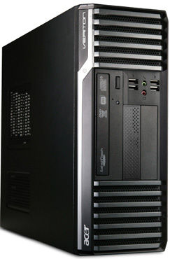Acer Veriton 4610G Intel® Core™ i3 i3-2120 2 GB DDR3-SDRAM 500 GB Windows 7 Professional Desktop PC Black