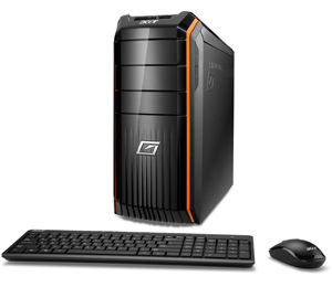Acer Predator 600 Intel® Core™ i7 i7-2600 8 GB DDR3-SDRAM 1 TB AMD Radeon HD 6570 Windows 7 Home Premium Desktop PC Black, Orange