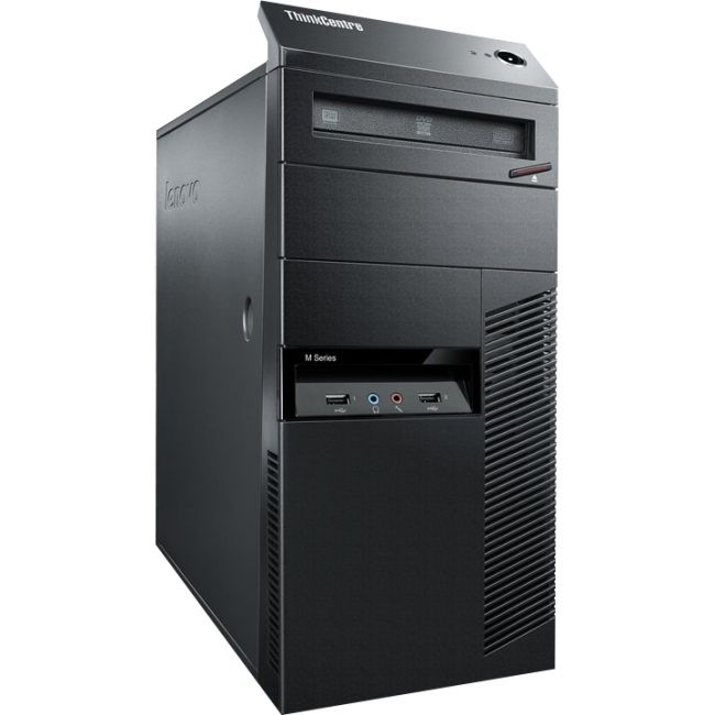 Lenovo ThinkCentre M77 AMD Athlon II X2 B24 2 GB DDR3-SDRAM 320 GB Windows 7 Professional Tower PC Black, Red, Silver
