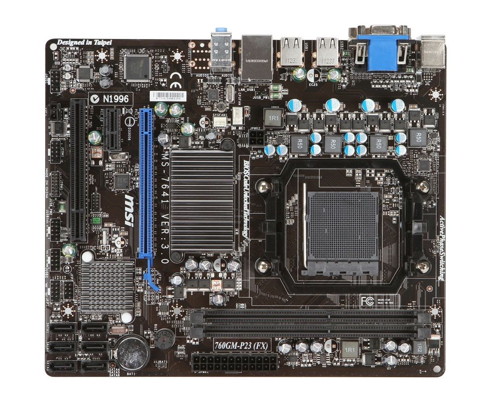 MSI 760GM-P23 (FX) AMD 760G Socket AM3+ micro ATX