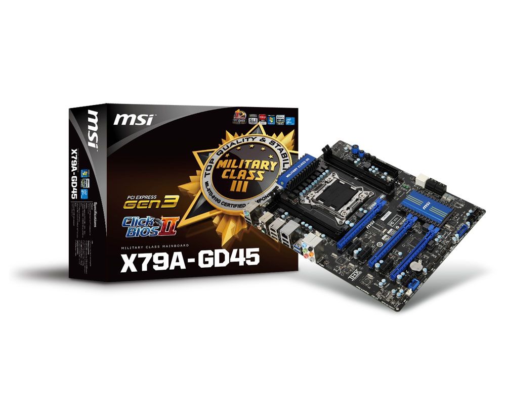 MSI X79A-GD45 motherboard LGA 2011 (Socket R) ATX