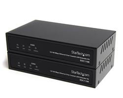 StarTech.com EOC110KGB network extender Network transmitter & receiver Black