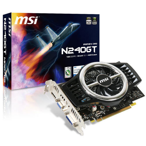 MSI GeForce GT 240 1GB NVIDIA GDDR5