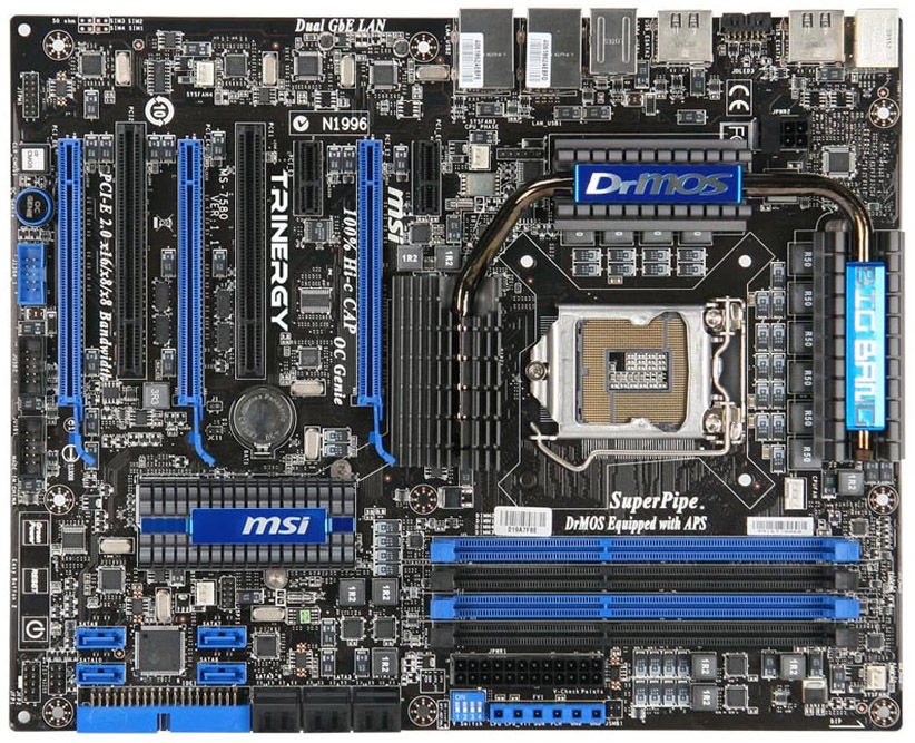 MSI Big Bang-Trinergy Intel® P55 LGA 1156 (Socket H) ATX
