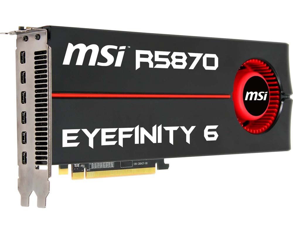 MSI R5870 Eyefinity 6 AMD Radeon HD5870 Eyefinity 6 2 GB GDDR5