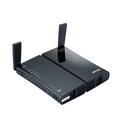 Buffalo WZR-HP-G300NH2 wireless router Gigabit Ethernet Black