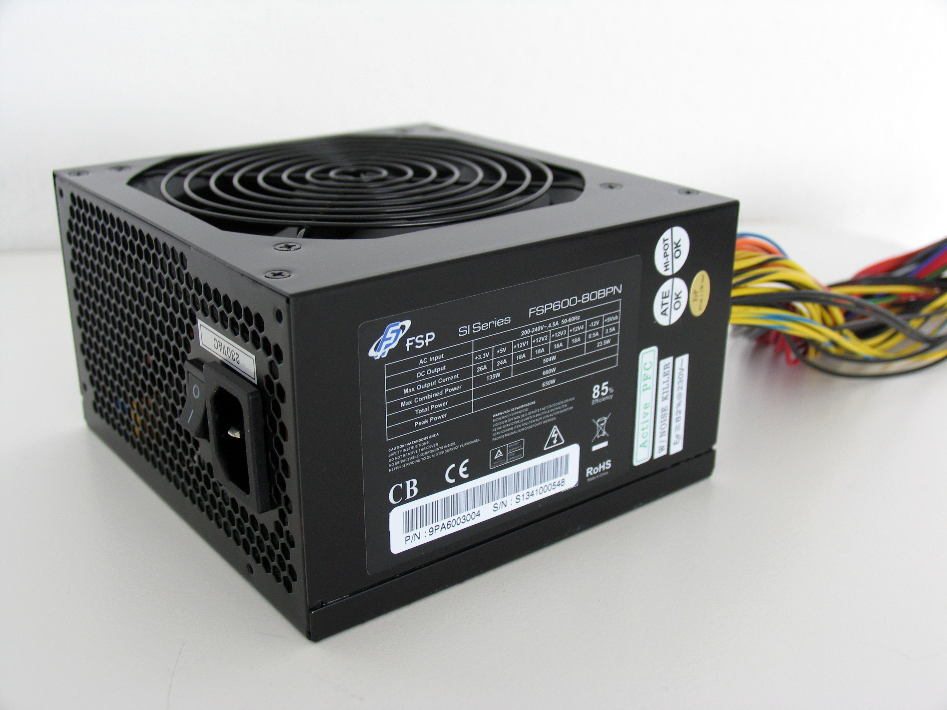 FSP FSP600-80BPN power supply unit 600 W 24-pin ATX ATX Black