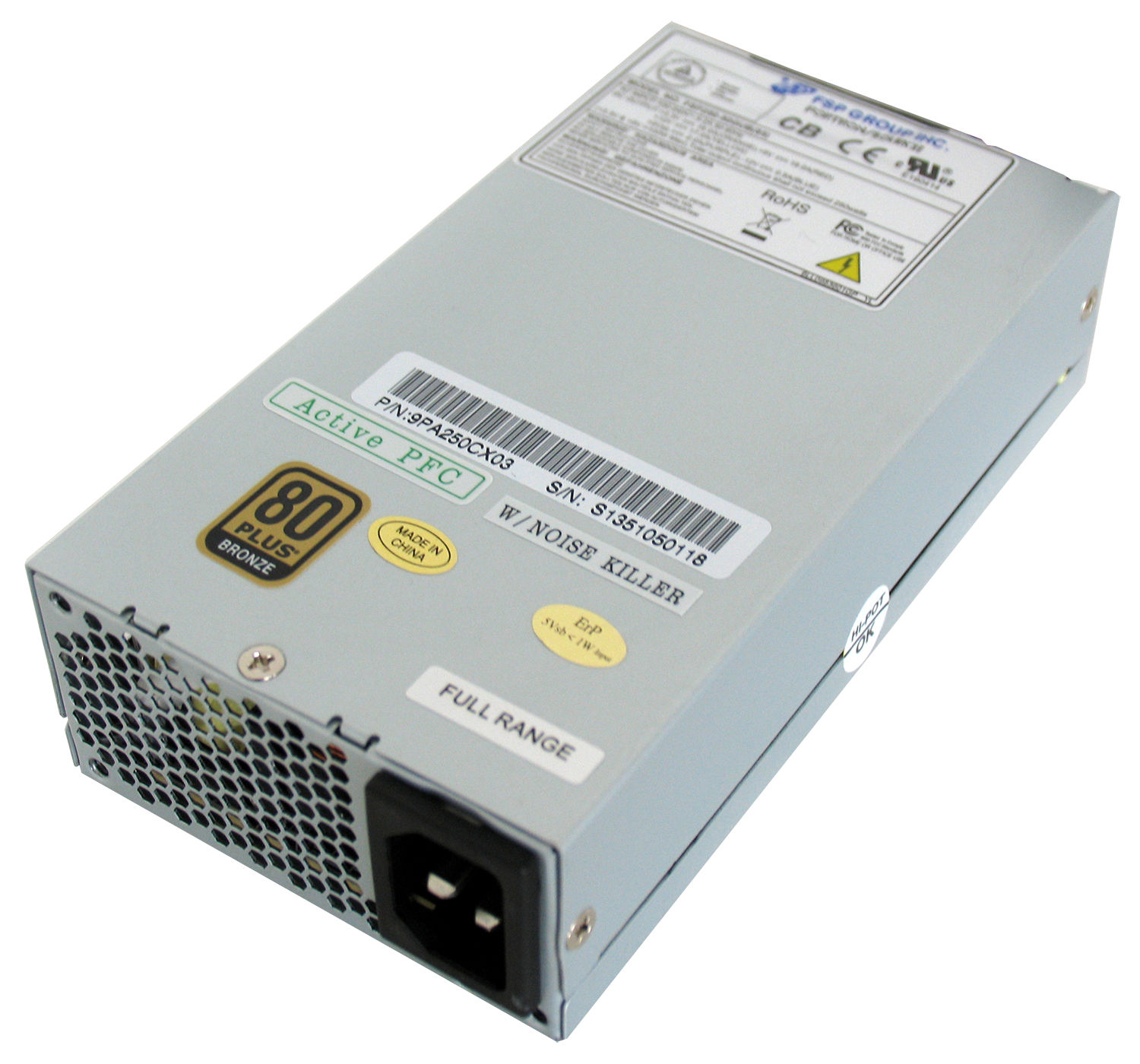 FSP FSP250-50GUB 85+ power supply unit 250 W 24-pin ATX Flex ATX Grey