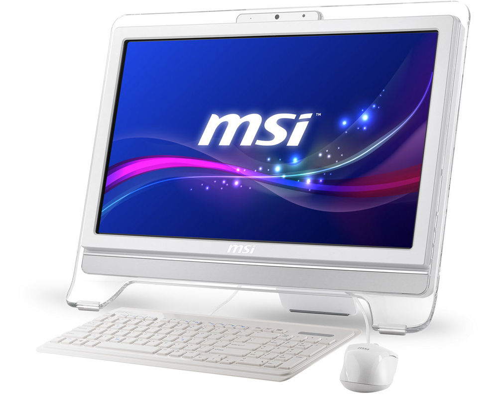 MSI Wind Top AE2060 Intel® Pentium® E5800 50.8 cm (20") 1366 x 768 pixels 4 GB DDR3-SDRAM 500 GB Windows 7 Professional White