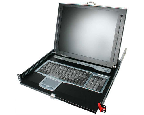 StarTech.com LCD KVM Rack Console KVM switch Rack mounting Black