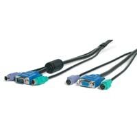 StarTech.com 6 ft Black PC99 3-in-1 Console Extension Cable KVM cable 1.83 m