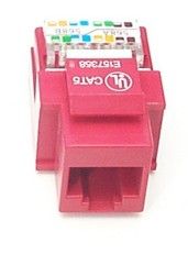 StarTech.com Tool-less Type Category 6 Keystone Jack - Red