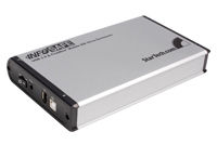 StarTech.com InfoSafe 3.5" IEEE-1394a FireWire 400 & USB 2.0 Combo IDE Drive Enclosure Silver