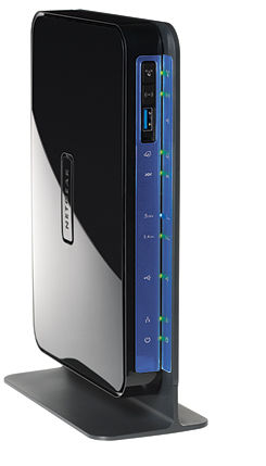 NETGEAR DGND3800B wireless router Gigabit Ethernet Dual-band (2.4 GHz / 5 GHz) Black, Blue