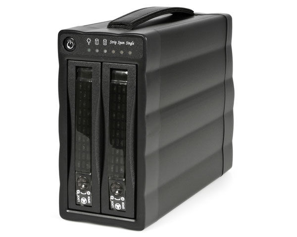 StarTech.com Dual 3.5" USB2.0 to SATA HD Enclosure with RAID Black 3.5"