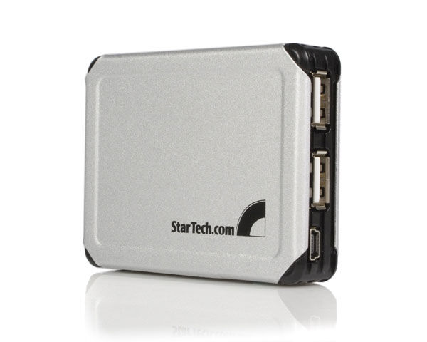 StarTech.com 3 Port USB 2.0 Hub 480 Mbit/s Silver