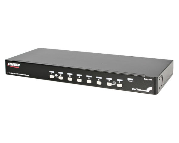 StarTech.com StarView SV831HD KVM switch Rack mounting Black