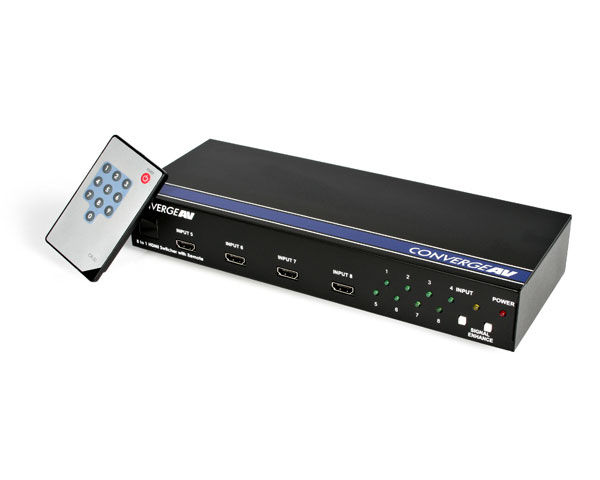 StarTech.com Converge A/V 8 to 1 HDMI Unmanaged Black