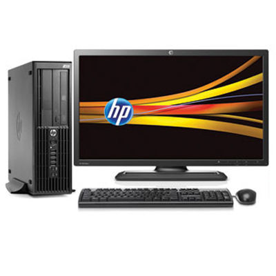 HP Z210 SFF + ZR2240w Intel® Core™ i3 i3-2120 4 GB DDR3-SDRAM Windows 7 Professional Workstation