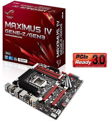 ASUS Maximus IV GENE-Z/GEN3 Intel Z68 LGA 1155 (Socket H2) micro ATX
