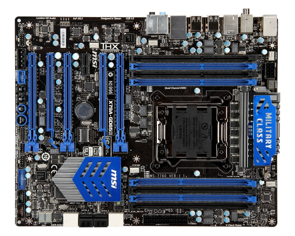 MSI X79A-GD65 (8D) Intel X79 LGA 2011 (Socket R) ATX