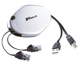 Targus 3 in 1 Retractable Cable interface cards/adapter