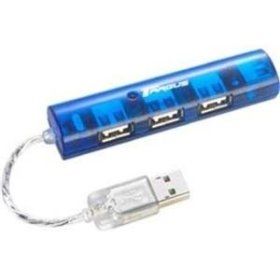 Targus Ultra Mini-USB 2.0 4-Port Hub - External 480 Mbit/s Blue