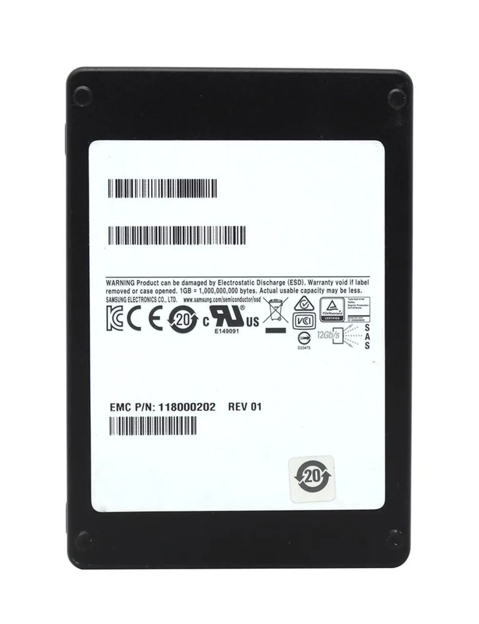 118000202 - EMC 1.92TB SAS Triple-Level Cell 2.5" Solid State Drive