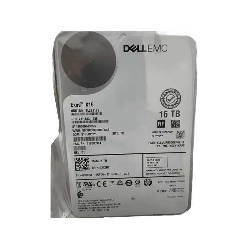 118000964 - EMC Exos X16 16TB 7200RPM SATA 3.5-Inch Hard Drive